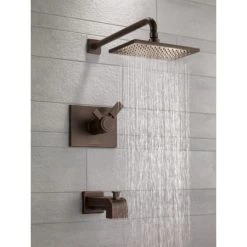 Delta Vero Tempassure 17T Series Dual Function Thermostatic Tub and Shower with 1.75 GPM Shower Head and Integrated Volume Control - Less Rough-In Valve -Delta Faucet Store delta t17t453 we water view 22