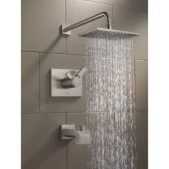 Delta Vero Tempassure 17T Series Dual Function Thermostatic Tub and Shower with 1.75 GPM Shower Head and Integrated Volume Control - Less Rough-In Valve -Delta Faucet Store delta t17t453 we water view 23