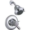 Delta Commercial TempAssure 17T Series Dual Function Thermostatic Shower Trim Package with Integrated Volume Control - Less Rough-In Valve
