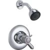 Delta Commercial TempAssure 17T Series Dual Function Thermostatic Shower Trim Package with Integrated Volume Control - Less Rough-In Valve