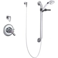 Delta Commercial TempAssure 17T Series Dual Function Thermostatic Shower Trim Package with Integrated Volume Control - Less Rough-In Valve