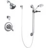 Delta Commercial TempAssure 17T Series Dual Function Thermostatic Shower Trim Package with Handshower and Integrated Volume Control - Less Rough-In Valve