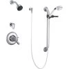 Delta Commercial TempAssure 17T Series Dual Function Thermostatic Shower Trim Package with Handshower and Integrated Volume Control - Less Rough-In Valve
