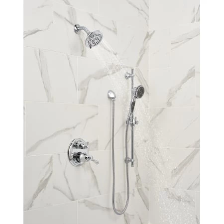Delta Cassidy 14 Series Pressure Balanced Valve Trim with Integrated 3 Function Diverter for Two Shower Applications - Less Rough-In 2 Delta Cassidy 14 Series Pressure Balanced Valve Trim with Integrated 3 Function Diverter for Two Shower Applications - Less Rough-In - Image 2