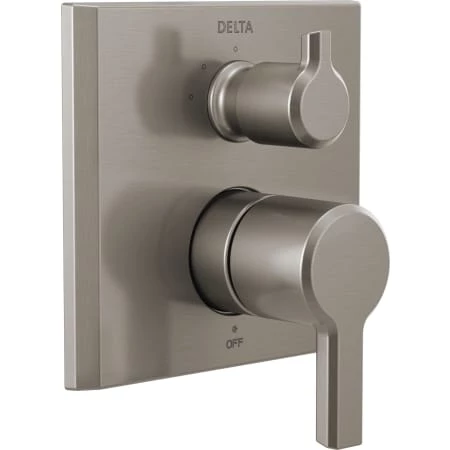 Delta Pivotal 14 Series Pressure Balanced Valve Trim with Integrated 3 Function Diverter for Two Shower Applications - Less Rough-In 1 Delta Pivotal 14 Series Pressure Balanced Valve Trim with Integrated 3 Function Diverter for Two Shower Applications - Less Rough-In