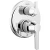 Delta Galeon 14 Series Pressure Balanced Valve Trim with Integrated 6 Function Diverter for Three Shower Applications - Less Rough-Inve