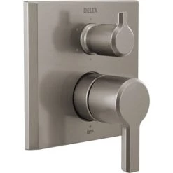 Delta Pivotal 14 Series Pressure Balanced Valve Trim with Integrated 6 Function Diverter for Three Shower Applications - Less Rough-In