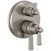 Delta Dorval 17 Series Pressure Balanced Valve Trim with Integrated Volume Control and 3 Function Diverter for Two Shower Applications - Less Rough-In