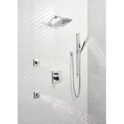 Delta Ara 17 Series Pressure Balanced Valve Trim with Integrated Volume Control and 3 Function Diverter for Two Shower Applications - Less Rough-In -Delta Faucet Store delta t27867 alternate view 253