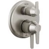 Delta Galeon 17 Series Pressure Balanced Valve Trim with Integrated Volume Control and 3 Function Diverter for Two Shower Applications - Less Rough-In