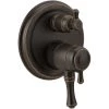 Delta Cassidy 17 Series Pressure Balanced Valve Trim with Integrated Volume Control and 3 Function Diverter for Two Shower Applications - Less Rough-In