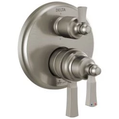 Delta Dorval 17 Series Pressure Balanced Valve Trim with Integrated Volume Control and 6 Function Diverter for Three Shower Applications - Less Rough-In