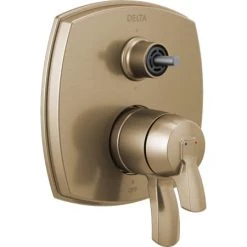 Delta Stryke 17 Series Pressure Balanced Valve Trim with Integrated Volume Control and 6 Function Diverter for Three Shower Applications - Less Rough-In and Handles