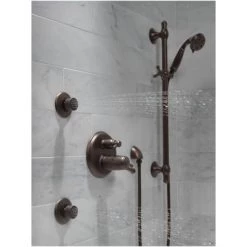 Delta Cassidy 17T Series Thermostatic Valve Trim with Integrated Volume Control and 3 Function Diverter for Two Shower Applications - Less Rough-In -Delta Faucet Store delta t27t897 alternate image 93