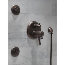 Delta Cassidy 17T Series Thermostatic Valve Trim with Integrated Volume Control and 3 Function Diverter for Two Shower Applications - Less Rough-In -Delta Faucet Store delta t27t897 alternate image 94