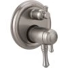 Delta Cassidy 17T Series Thermostatic Valve Trim with Integrated Volume Control and 3 Function Diverter for Two Shower Applications - Less Rough-In