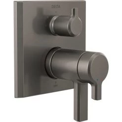 Delta Pivotal 17T Series Thermostatic Valve Trim with Integrated Volume Control and 3 Function Diverter for Two Shower Applications - Less Rough-In
