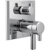 Delta Pivotal 17T Series Thermostatic Valve Trim with Integrated Volume Control and 6 Function Diverter for Three Shower Applications - Less Rough-In