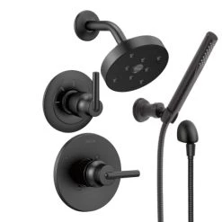 Delta Monitor 14 Series Single Function Pressure Balanced Shower System with Shower Head, and Hand Shower - Includes Rough-In Valves