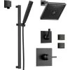 Delta Monitor 14 Series Single Function Pressure Balanced Shower System with Shower Head, 2 Body Sprays and Hand Shower - Includes Rough-In Valves
