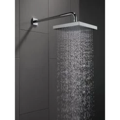 Delta 1.75 GPM Universal 8" Wide Single Function Shower Head with Touch-Clean® Technology - Limited Lifetime Warranty 8 Delta 1.75 GPM Universal 8" Wide Single Function Shower Head with Touch-Clean® Technology - Limited Lifetime Warranty -Delta Faucet Store rp50841 rp46870 rp40593 water