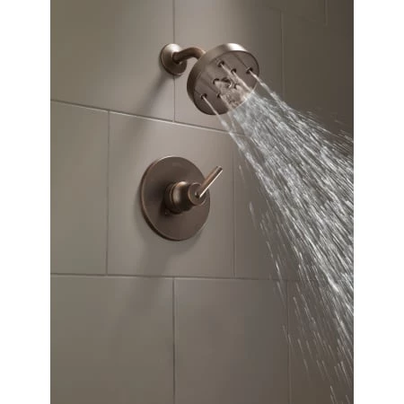 Delta 1.5 GPM Universal 5-3/8" Wide Single Function Shower Head with H2Okinetic Technology - Limited Lifetime Warranty 5 Delta 1.5 GPM Universal 5-3/8" Wide Single Function Shower Head with H2Okinetic Technology - Limited Lifetime Warranty - Image 5