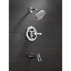 Delta Lahara Monitor 14 Series Tub and Shower Trim Package with 1.75 GPM Multi Function Shower Head -Delta Faucet Store t14438 web