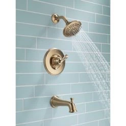 Delta Linden Monitor 14 Series Single Function Pressure Balanced Tub and Shower - Less Rough-In Valve -Delta Faucet Store t14494 cz water 02 web