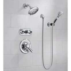 Delta Lahara Monitor 17 Series Dual Function Pressure Balanced Tub and Shower with Integrated Volume Control - Less Rough-In Valve -Delta Faucet Store t17438 t18017 xo 55424 50560 web